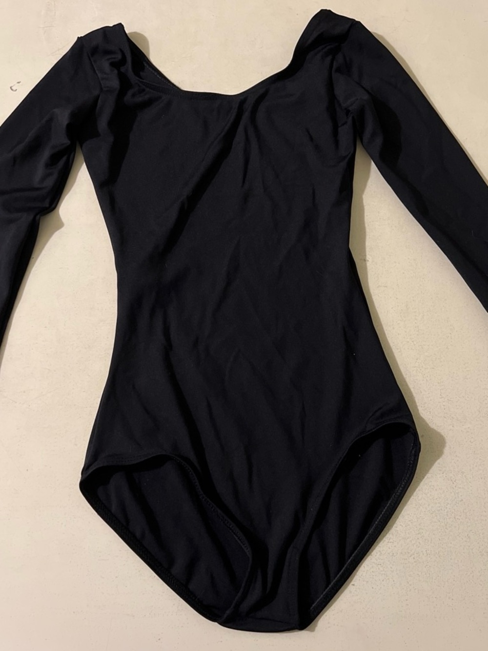 Capezio Black Long-Sleeve Dance Bodysuit